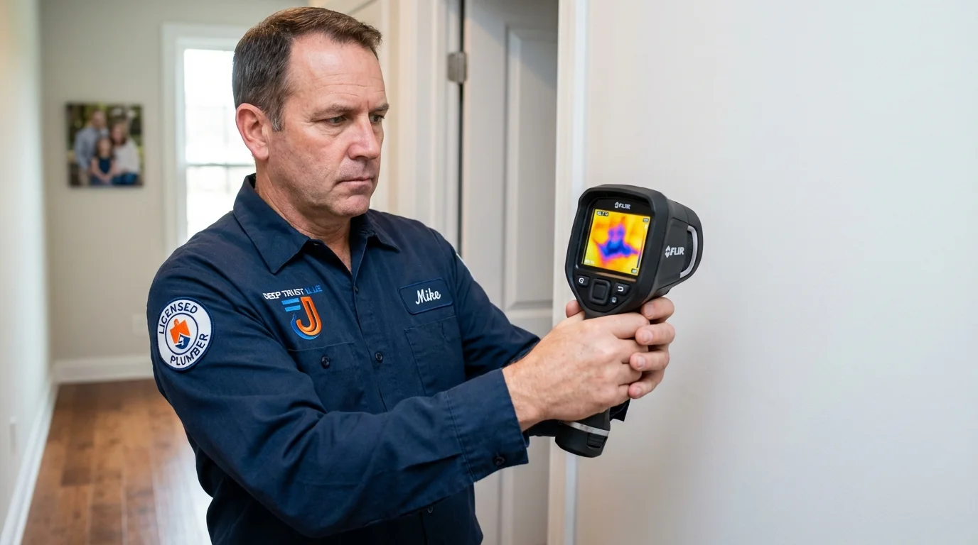 Thermal imaging leak detection by Johns Plumbing LLC in Yukon